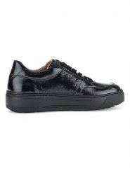 Gabor Skórzane sneakersy w kolorze czarnym rozmiar: 38. Czarne trampki Gabor, bez wzorów, z lakierowanej skóry, bez zapięcia. Za 193.70 zł.