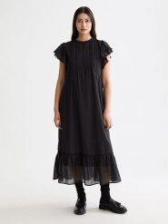 Scotch & Soda Sukienka w kolorze czarnym rozmiar: 34. Czarne sukienki Scotch & Soda, bez wzorów, z bawełny, bez kołnierzyka, bez ramiączek, maxi. Za 247.95 zł.