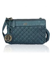 Bellicci Skórzana torebka "Palmer" w kolorze morskim - 23 x 15 x 4 cm rozmiar: onesize. Niebieskie torby na ramię Bellicci, bez wzorów, z materiału, na ramię, bez dodatków. Za 195.99 zł.