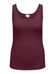ONLY Carmakoma Top w kolorze bordowym rozmiar: XS-40/42. Czerwone topy Only Carmakoma, xs, bez wzorów, bez kołnierzyka, bez ramiączek. Za 50.45 zł.