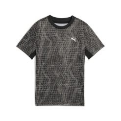 Młodzieżowa koszulka Essentials TRAIN ALL DAY z mieszanki poliestru PUMA Black. Czarna bluzki Puma, m, bez wzorów, młodzieżowe, bez kołnierzyka, bez ramiączek. Za 89.00 zł.