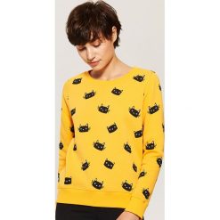 Bluza z nadrukiem all over - Żółty. Bluzy sportowe House. Za 59.99 zł.