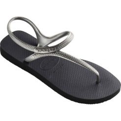 Havaianas - Sandały. Czarne sandały Havaianas, bez wzorów, z gumy, bez obcasa, na platformie, bez zapięcia. W wyprzedaży za 79.90 zł.