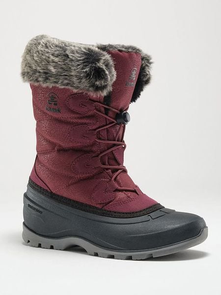 Kamik Kozaki zimowe "Momentum 3" w kolorze bordowym rozmiar: 37. Czerwone kozaki Kamik, na zimę, z materiału, bez obcasa, bez zapięcia. Za 266.66 zł.