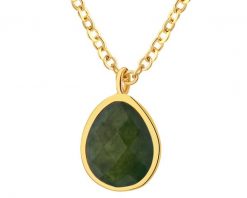 Naszyjnik z mosiądzu pozłacany z agatem. Naszyjniki Artelioni, pozłacane. Za 129.00 zł.