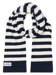 ELBSAND Szal "Noelle" w kolorze granatowo-białym rozmiar: onesize. Białe szaliki ELBSAND, bez wzorów, z materiału. Za 82.99 zł.