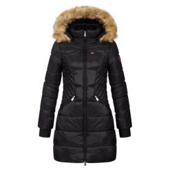 PARKA damska Geographical Norway ABEILLE BLACK DISTRI LADY 2601-9 DBC BLACK. Czarne parki Geographical Norway, sportowe, bez kaptura. Za 289.00 zł.