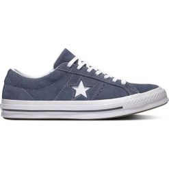 Granatowe Kultowe Trampki Converse ONE STAR. Niebieskie trampki Molly.pl, bez wzorów, z gumy, bez zapięcia. Za 369.00 zł.