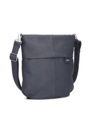 Zwei Skórzana torebka w kolorze granatowym - 27 x 28 x 13 cm rozmiar: onesize. Niebieskie torby na ramię Zwei, bez wzorów, z materiału, na ramię, bez dodatków. Za 180.49 zł.
