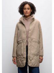 Cecil Płaszcz pluszowy w kolorze beżowym rozmiar: 38. Brązowe płaszcze Cecil, bez wzorów, bez kaptura. Za 311.85 zł.