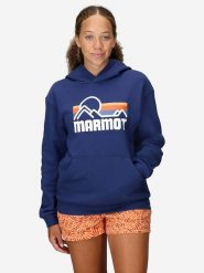 Marmot Bluza "Coastal" w kolorze granatowym rozmiar: XL. Niebieskie bluzy Marmot, xl, bez wzorów, z kapturem. Za 211.31 zł.
