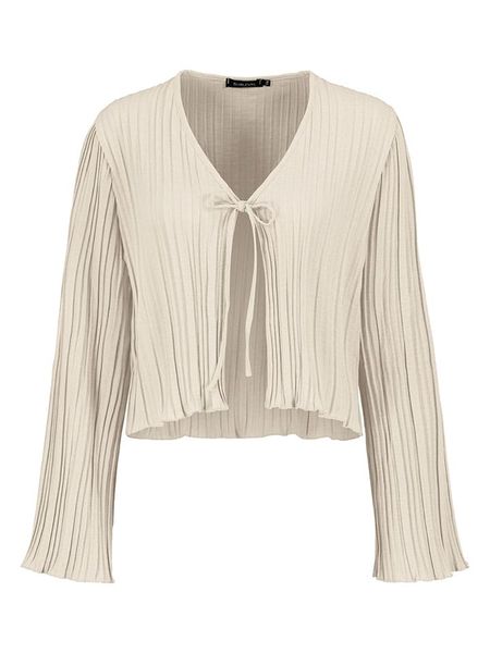 Sublevel Bluzka w kolorze beżowym rozmiar: M/L. Brązowe bluzki Sublevel, l, bez wzorów, bez kołnierzyka, bez ramiączek. Za 78.66 zł.