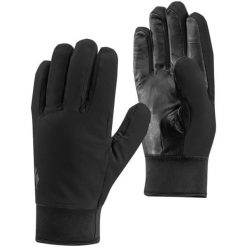 Rękawiczki Black Diamond MIDWEIGHT SOFTSELL GLOVES. Czarne rękawiczki Black Diamond, bez wzorów, sportowe. Za 143.99 zł.