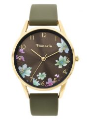 Tamaris Zegarek w kolorze złoto-oliwkowym rozmiar: onesize. Brązowe, analogowe zegarki Tamaris, metalowe. Za 130.99 zł.