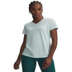 Koszulka fitness damska Under Armour. Bluzki Under Armour, xs, bez wzorów, z materiału, sportowe, bez kołnierzyka, bez ramiączek. Za 129.99 zł.