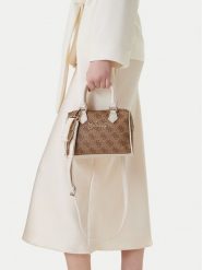Guess Torebka J6GZ02 WFMF0 Beżowy. Brązowe torebki klasyczne Guess, z aplikacjami, ze skóry, bez dodatków. Za 289.99 zł.