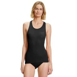 Damski tank top Falke Ultralight Cool. Czarne bielizna sportowa Falke, bez wzorów. Za 294.50 zł.