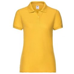 Koszulka Polo Damska 65/35. Brązowe koszulki polo FRUIT OF THE LOOM, xl, bez wzorów, bez kołnierzyka, bez ramiączek. Za 63.99 zł.