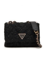 Guess Torebka Giully (BG) HWBG87 48740 Czarny. Czarne torebki klasyczne Guess, z aplikacjami, z materiału, bez dodatków. Za 399.99 zł.