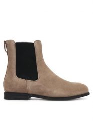 BOSS Półbuty Lycia 50548594 Brązowy. Brązowe botki Boss, bez wzorów, ze skóry, bez obcasa, na płaskiej podeszwie, bez zapięcia. Za 949.99 zł.