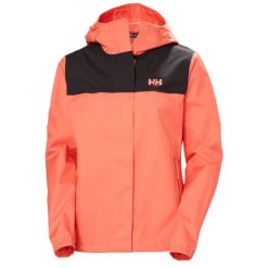 Kurtka przeciwdeszczowa damska Helly Hansen Vancouver. Czerwone kurtki sportowe Helly Hansen, bez wzorów, bez kaptura. Za 567.50 zł.