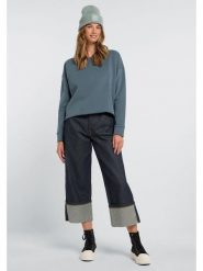 ELBSAND Bluza "Riane" w kolorze szaroniebieskim rozmiar: XL. Niebieskie bluzy ELBSAND, xl, bez wzorów, bez kaptura. Za 139.54 zł.