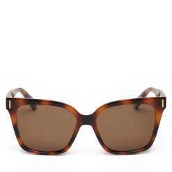 Okulary przeciwsłoneczne Polaroid. Brązowe okulary przeciwsłoneczne Polaroid, bez wzorów. Za 129.99 zł.
