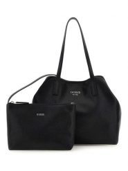 Guess Torebka w kolorze czarnym - 32 x 27 x 15 cm rozmiar: onesize. Czarne torby na ramię Guess, z aplikacjami, z materiału, na ramię, bez dodatków. Za 435.87 zł.