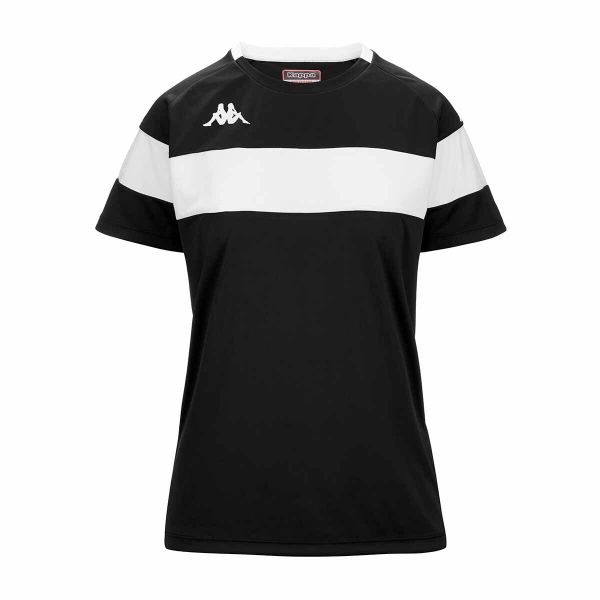 Damski jersey Kappa Dareta. Białe koszulki sportowe Kappa, bez wzorów, z jersey, bez ramiączek, na fitness i siłownię. Za 146.00 zł.