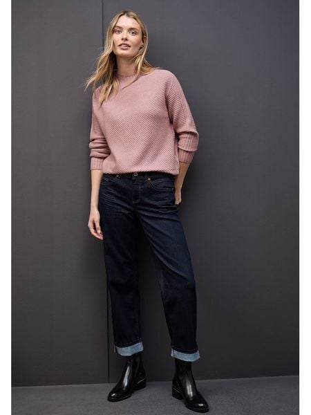 Street One Sweter w kolorze jasnoróżowym rozmiar: 38. Różowe swetry Street One, bez wzorów, bez ramiączek. Za 170.47 zł.