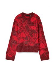 Vero Moda Sweter w kolorze bordowym rozmiar: XS. Czerwone swetry Vero Moda, xs, bez wzorów, bez ramiączek. Za 96.60 zł.