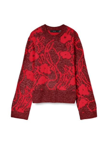 Vero Moda Sweter w kolorze bordowym rozmiar: XL. Czerwone swetry Vero Moda, xl, bez wzorów, bez ramiączek. Za 113.36 zł.