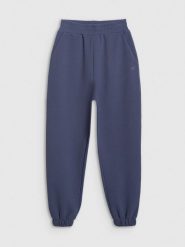 4F Spodnie dresowe z waflowej dzianiny damskie - granatowe XXL. Niebieskie spodnie dresowe 4f, xxl, bez wzorów, z dresówki. Za 169.99 zł.