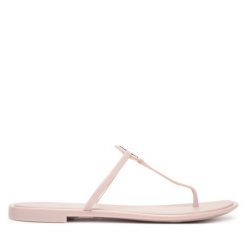 Japonki Tory Burch. Czerwone klapki Tory Burch, bez wzorów, bez obcasa. Za 709.99 zł.