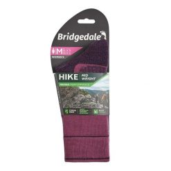 Skarpety do turystyki damskie Bridgedale HIKE MW END BO ORI LD. Fioletowe skarpety Bridgedale, bez wzorów. Za 98.99 zł.