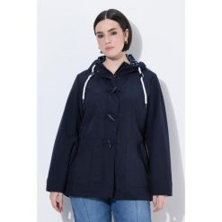 Damskie Kurtka softshellowa HYPRAR hydrofobowa guziki-kołki. Niebieskie kurtki sportowe Ulla Popken, plus size, bez wzorów, z materiału, bez kaptura. Za 479.99 zł.