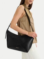 GINO ROSSI Torebka C-LDA8558 Czarny. Czarne torebki klasyczne Gino Rossi, bez wzorów, z materiału, bez dodatków. Za 199.99 zł.