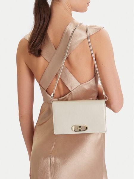 Nine West Torebka EO-Bellis-LX20070 Écru. Białe torebki klasyczne Nine West, bez wzorów, z materiału, bez dodatków. Za 154.99 zł.
