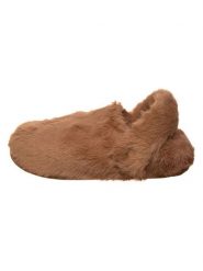 Crocs Kapcie "Classic Cozzzy Luxe" w kolorze jasnobrązowym rozmiar: 37/38. Brązowe obuwie domowe Crocs, bez wzorów, z materiału, bez zapięcia. Za 189.95 zł.