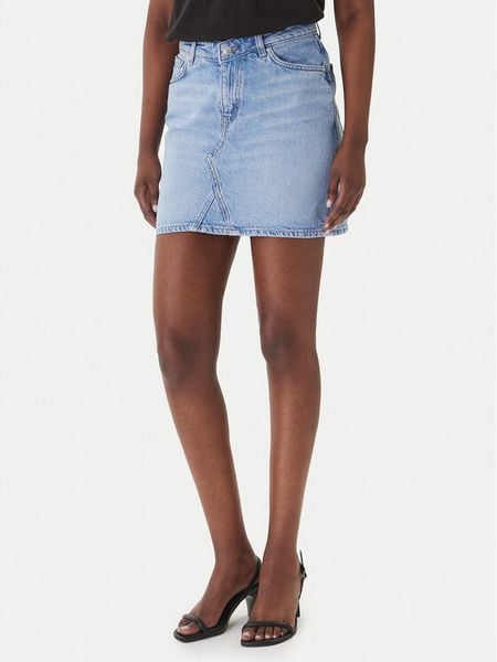 HUGO Spódnica jeansowa Gatalie 50559749 Niebieski Regular Fit. Niebieskie spódnice Hugo, m, bez wzorów, z bawełny. Za 298.99 zł.