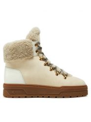 Pollini Trzewiki SA21254H0LTOA10A Écru. Botki Pollini, bez wzorów, z nubiku, bez obcasa, na płaskiej podeszwie, bez zapięcia. Za 1,829.00 zł.