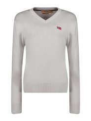Geographical Norway Sweter w kolorze szarym rozmiar: XXL. Szare swetry Geographical Norway, xxl, bez wzorów, bez ramiączek. Za 105.63 zł.