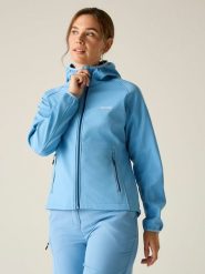 Regatta Kurtka softshellowa "Arec III" w kolorze błękitnym rozmiar: 40. Niebieskie kurtki sportowe Regatta, bez wzorów, bez kaptura, outdoorowe. Za 128.55 zł.