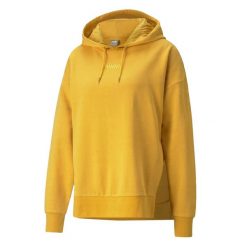 Damska Bluza Z Kapturem Her TR. Żółte bluzy Puma, bez wzorów, z kapturem. Za 233.99 zł.