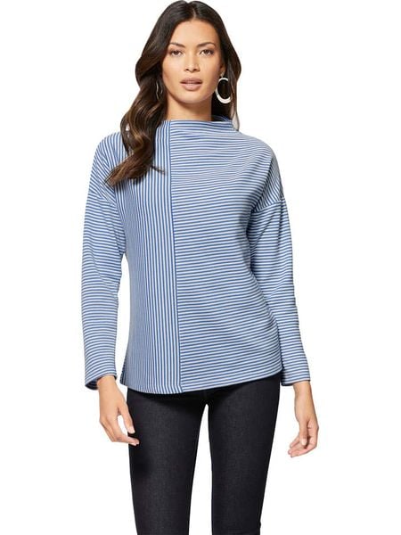 WITT WEIDEN Bluzka w kolorze biało-błękitnym rozmiar: 48. Białe bluzki WITT WEIDEN, bez wzorów, bez kołnierzyka, bez ramiączek. Za 43.99 zł.