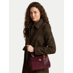 Torebka LAUREN RALPH LAUREN. Czerwone torebki klasyczne Lauren Ralph Lauren, bez wzorów, bez dodatków. Za 1,799.00 zł.