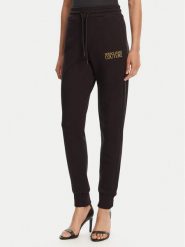 Versace Jeans Couture Spodnie dresowe 78HAAT06 Czarny Regular Fit. Czarne spodnie dresowe Versace Jeans Couture, xl, bez wzorów, z bawełny. Za 519.99 zł.