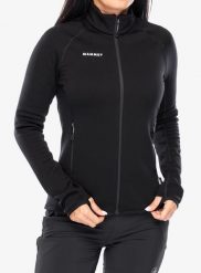 Bluza z zamkiem damska Mammut Aconcagua ML Jkt. Czarne bluzy Mammut, m, bez wzorów, z materiału, bez kaptura. Za 890.99 zł.