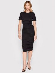 Noisy May Sukienka codzienna Emma 27021505 Czarny Slim Fit. Czarne sukienki Noisy may, na co dzień, xs, bez wzorów, z bawełny, bez kołnierzyka, bez ramiączek, proste. Za 79.99 zł.