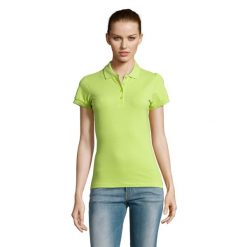 Damska Koszulka Polo Passion. Zielone koszulki polo SOL'S, s, bez wzorów, bez kołnierzyka, bez ramiączek. Za 68.99 zł.